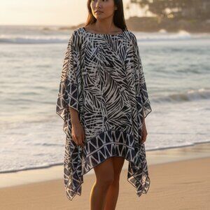 belle Beach by kim gravel Large Cover-Up Poncho Style